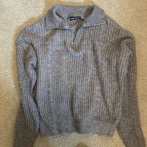 SHEIN Quarter Zip Sweater